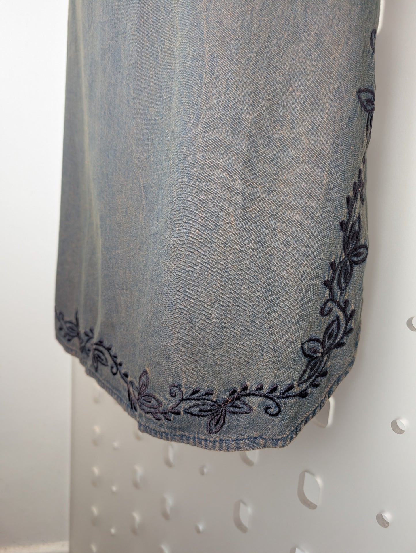Denim midi dress by Cazz  UK M