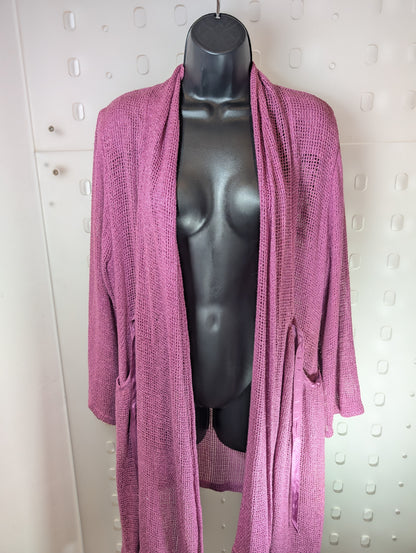 Masai tie-waist waterfall cardigan