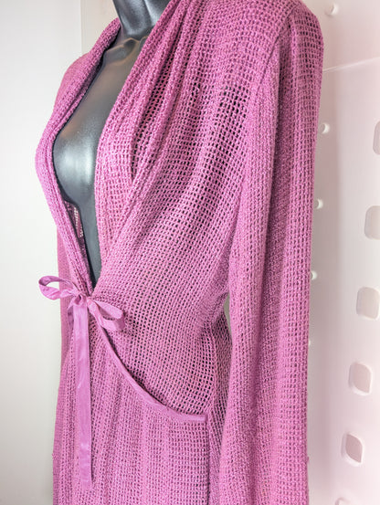 Masai tie-waist waterfall cardigan