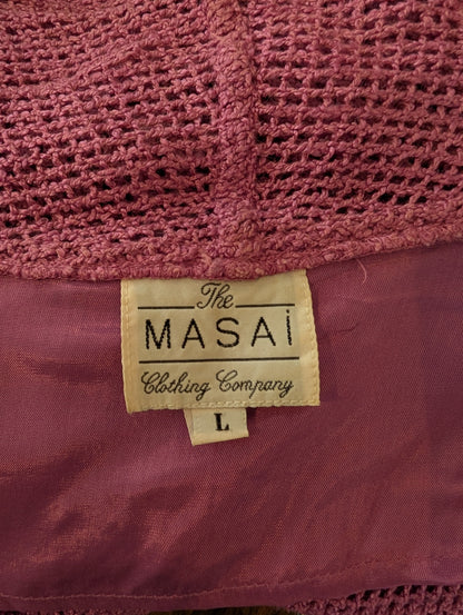 Masai tie-waist waterfall cardigan