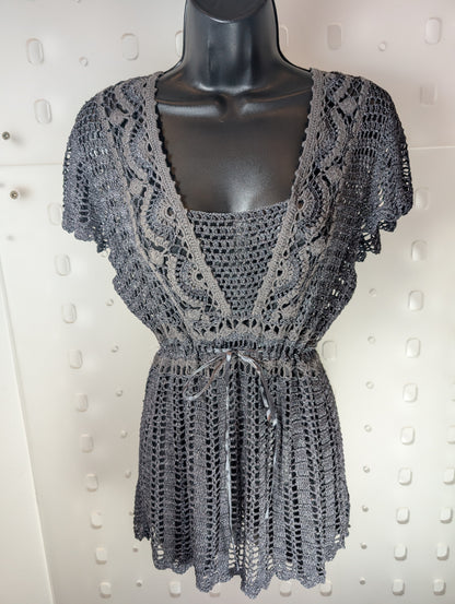 Marks & Spencer Crochet Tie-Waist Top – Estimated UK 12