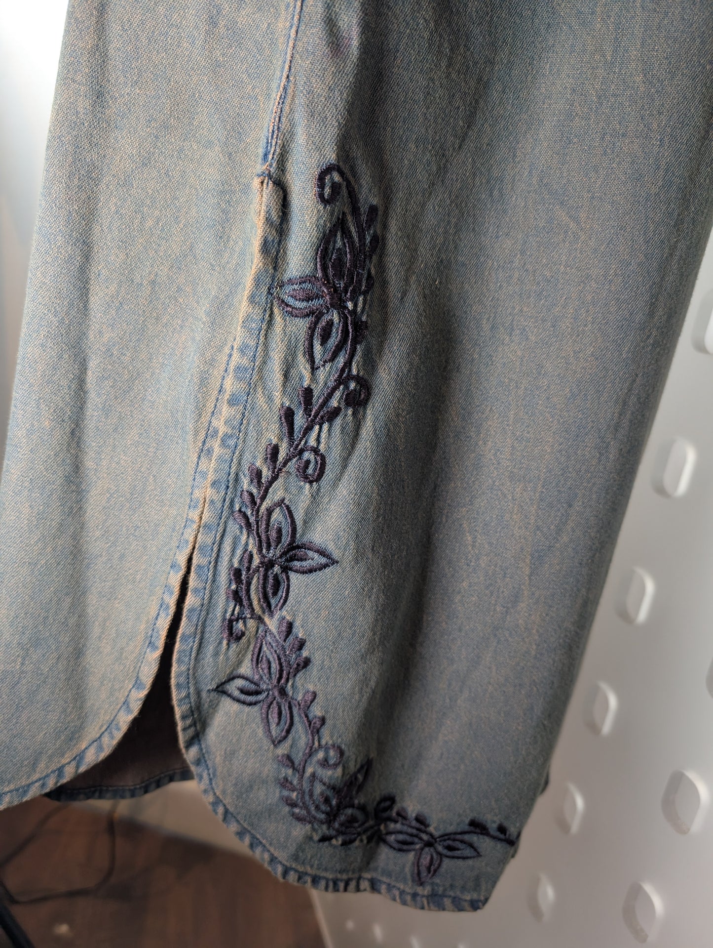 Denim midi dress by Cazz  UK M