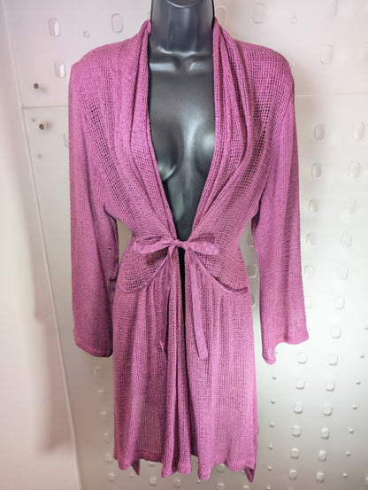 Masai tie-waist waterfall cardigan