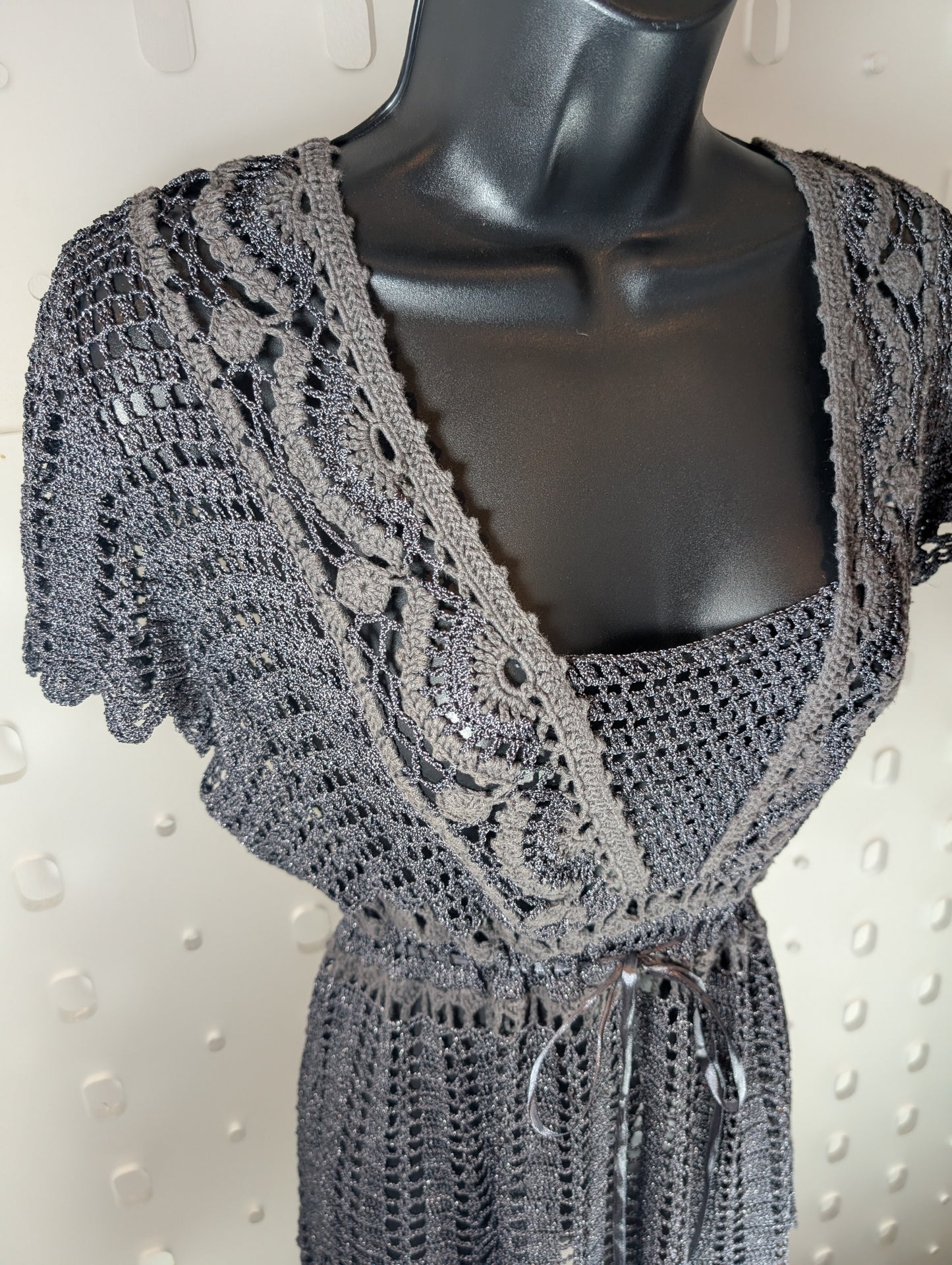 Marks & Spencer Crochet Tie-Waist Top – Estimated UK 12