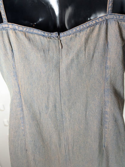 Denim midi dress by Cazz  UK M